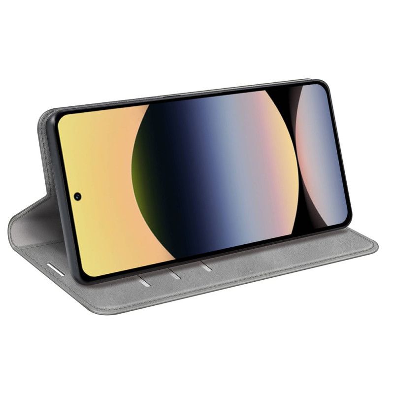 Folio Deksel Xiaomi Redmi Note 14s Lærstil Beskyttelse Deksel