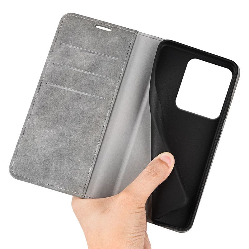 Folio Deksel Xiaomi Redmi Note 14s Lærstil Beskyttelse Deksel