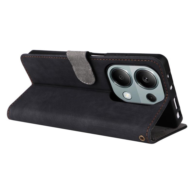 Folio Deksel Xiaomi Redmi Note 14s Med Håndleddsstropp Og Rfid-beskyttelse Beskyttelse Deksel