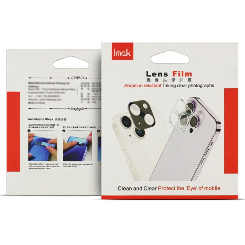 Linsebeskytter I Herdet Glass For Xiaomi Redmi Note 14s (svart Versjon)