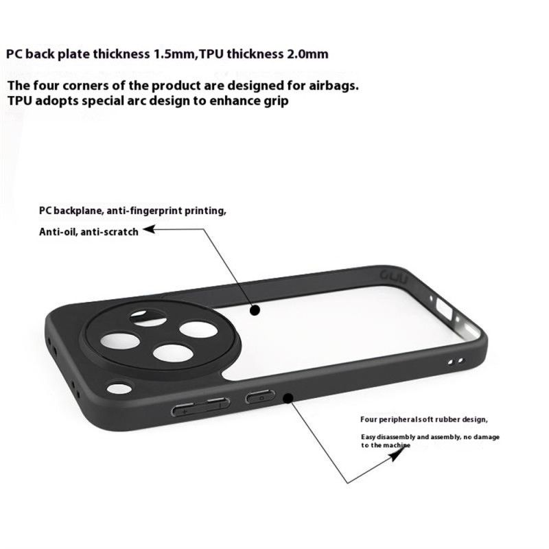 Deksel Oppo Find X8 Hybrid Klar Beskyttelse Deksel