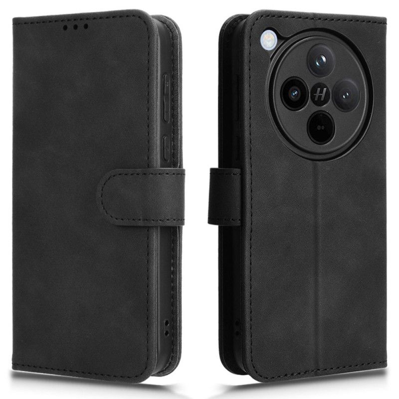 Folio Deksel Oppo Find X8 Semsket Skinneffekt Beskyttelse Deksel