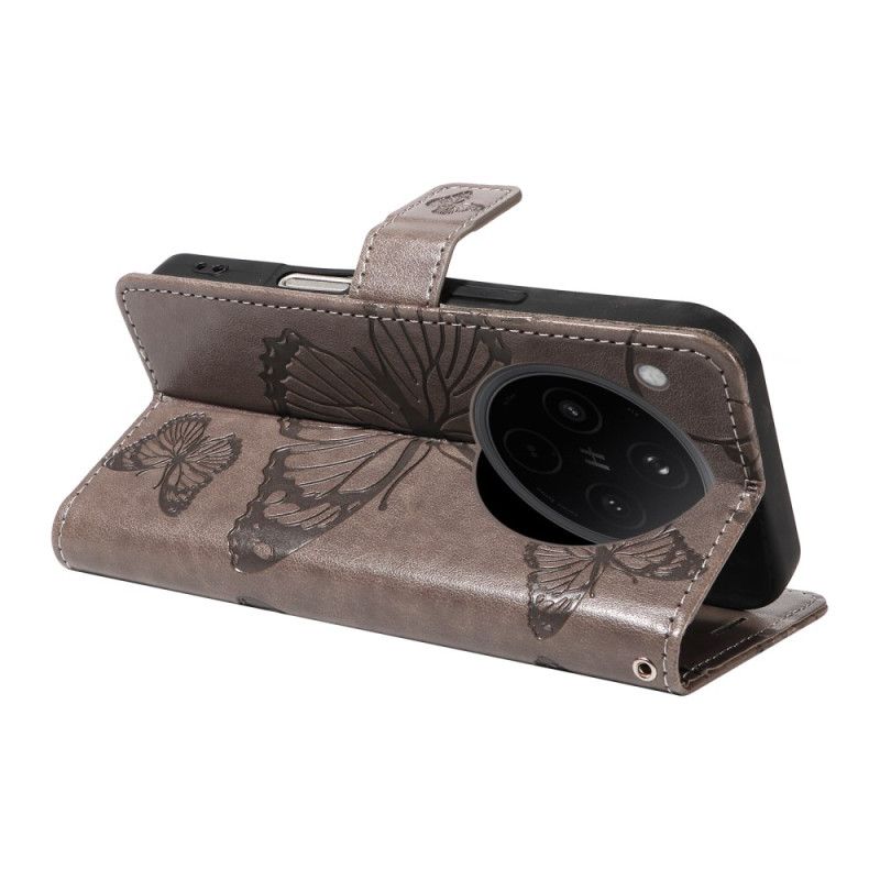 Folio Deksel Til Oppo Find X8 Kjempesommerfugler