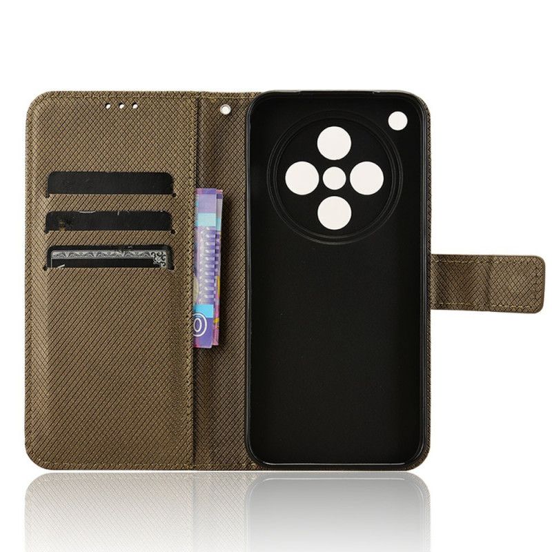 Lærdeksel Folio Deksel Oppo Find X8 Mobildeksel Stroppprikker