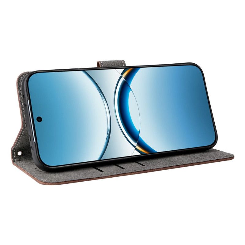 Lærdeksel Folio Deksel Oppo Find X8 Rfid-beskyttelse I Semsket Skinneffekt