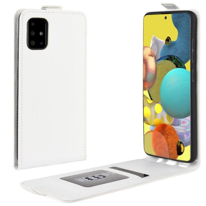 Folio Deksel Til Samsung Galaxy A51 5G Lærdeksel Vertikal Kunstskinn