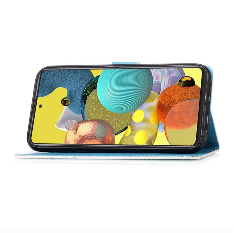 Folio Deksel Til Samsung Galaxy A51 5G Panda Astronaut