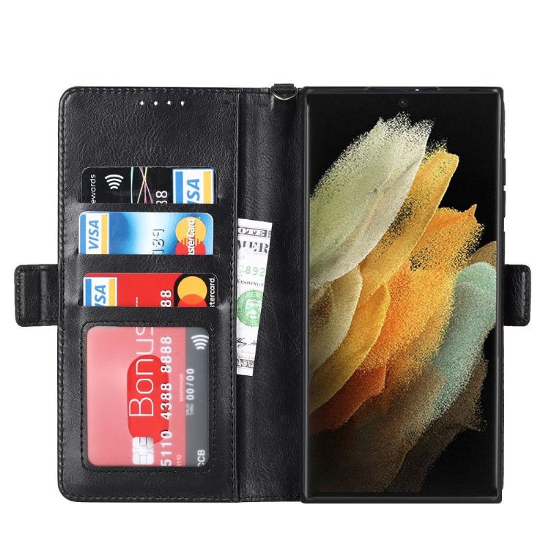 Samsung Galaxy S22 Ultra 5G Etui Sammenleggbar Klaffkortholder