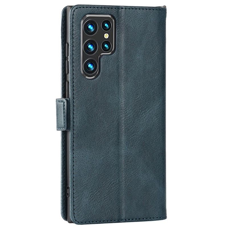 Samsung Galaxy S22 Ultra 5G Etui Sammenleggbar Klaffkortholder