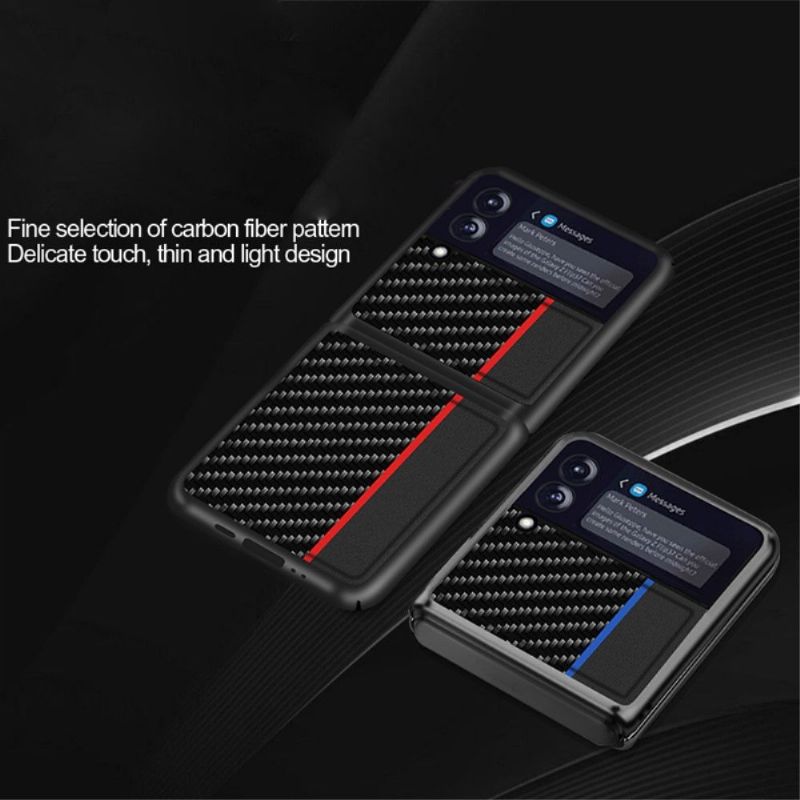 Mobildeksel Til Samsung Galaxy Z Flip 3 5G Sportskarbonfiber