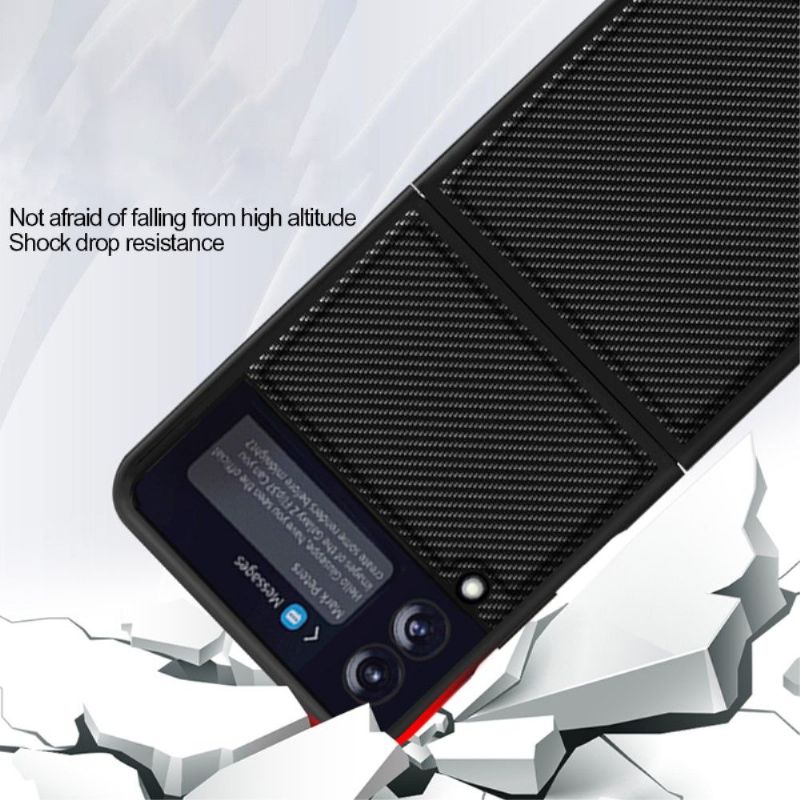 Mobildeksel Til Samsung Galaxy Z Flip 3 5G Ultratynn Karbonfiber