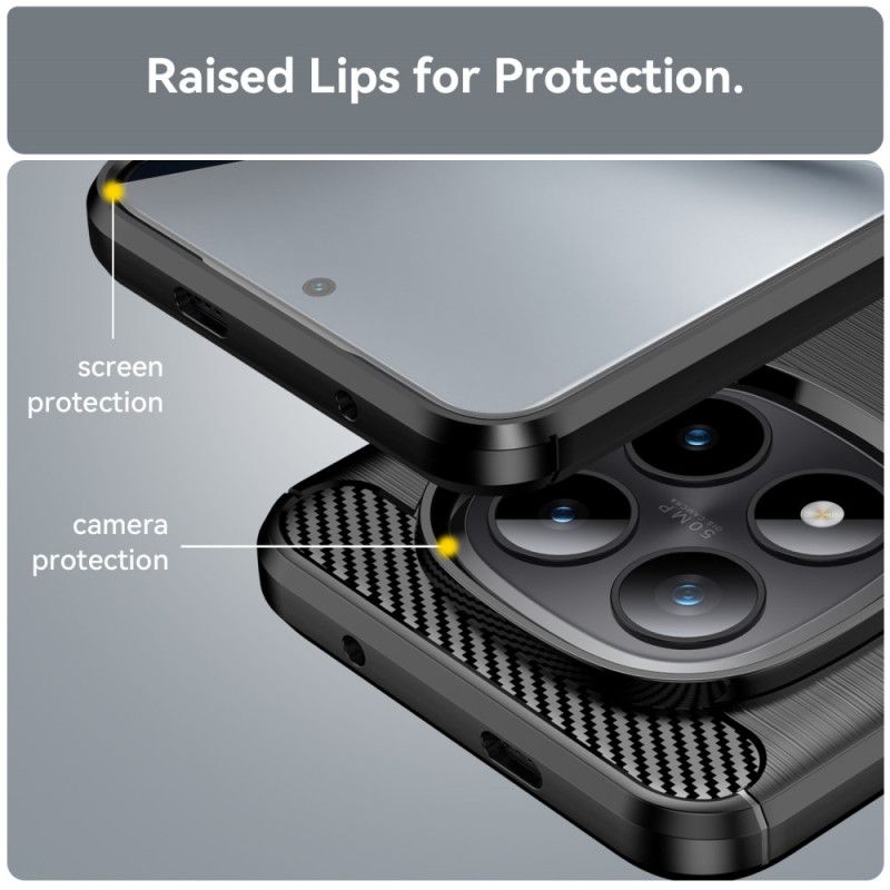 Deksel Xiaomi Redmi Note 15 Pro Plus 5g Mobildeksel Børstet Karbonfiber