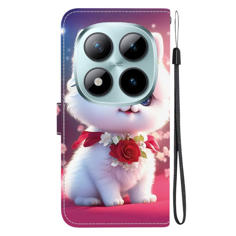 Folio Deksel Til Xiaomi Redmi Note 15 Pro Plus 5g Katt Og Roser