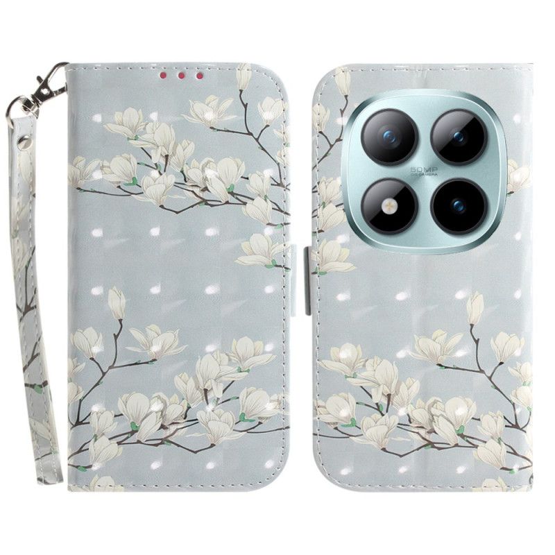 Folio Deksel Til Xiaomi Redmi Note 15 Pro Plus 5g Stroppemagnoliaer