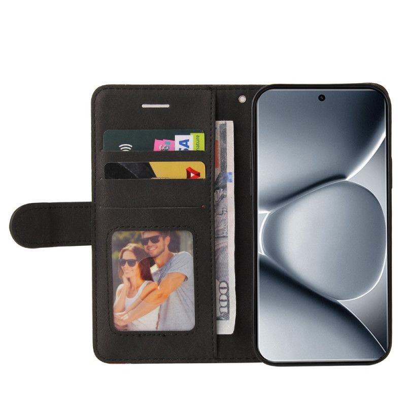 Folio Deksel Til Xiaomi Redmi Note 15 Pro Plus 5g Tofarget Bølgete