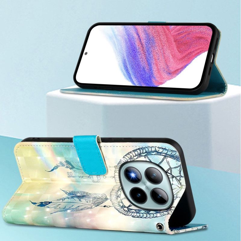 Folio Deksel Xiaomi Redmi Note 15 Pro Plus 5g Drømmefanger I Akvarell