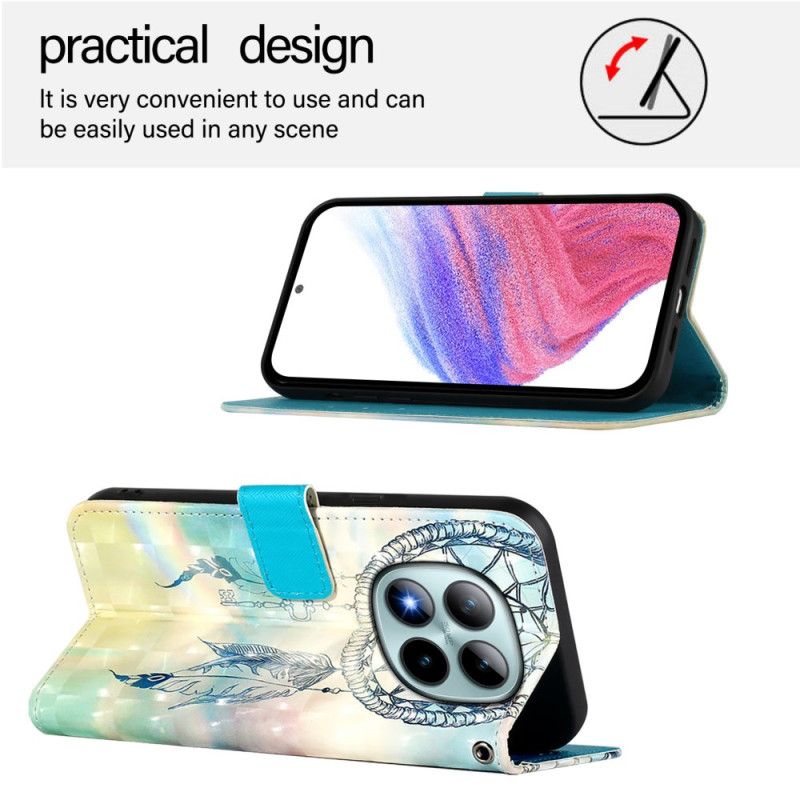 Folio Deksel Xiaomi Redmi Note 15 Pro Plus 5g Drømmefanger I Akvarell