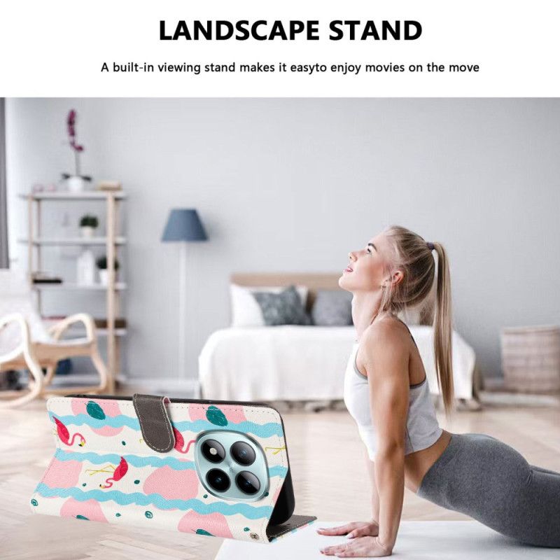 Folio Deksel Xiaomi Redmi Note 15 Pro Plus 5g Flamingoer