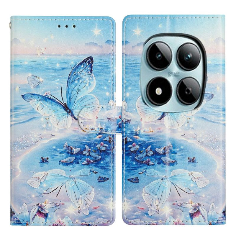 Folio Deksel Xiaomi Redmi Note 15 Pro Plus 5g Havsommerfugl Beskyttelse Deksel