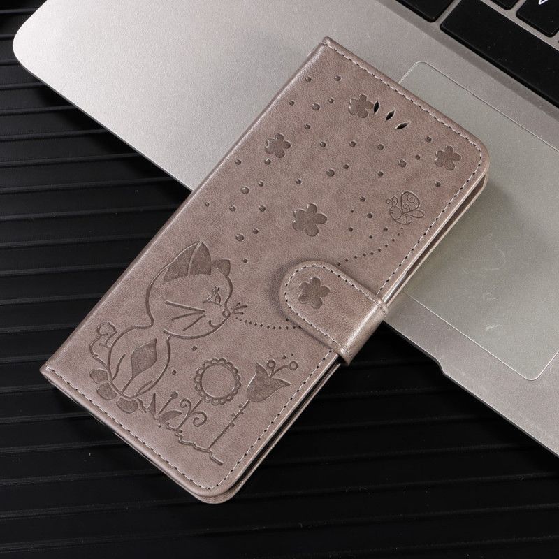 Folio Deksel Xiaomi Redmi Note 15 Pro Plus 5g Katt- Og Biedesign