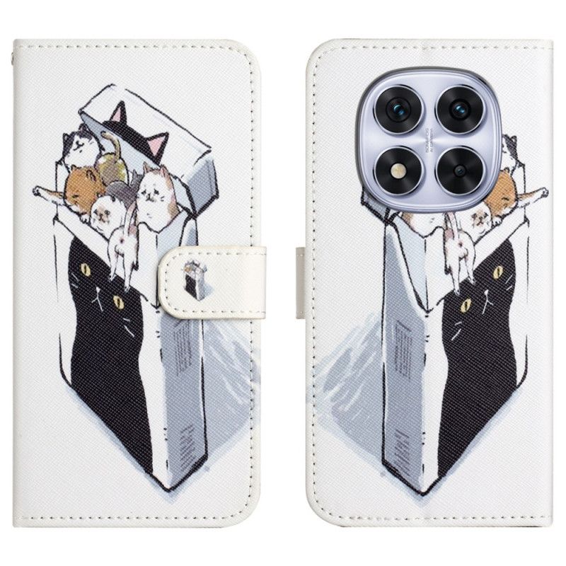 Folio Deksel Xiaomi Redmi Note 15 Pro Plus 5g Katter I En Eske