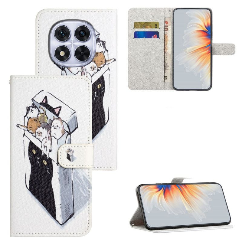 Folio Deksel Xiaomi Redmi Note 15 Pro Plus 5g Katter I En Eske