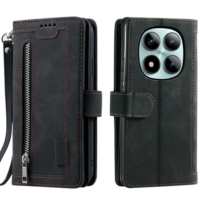 Folio Deksel Xiaomi Redmi Note 15 Pro Plus 5g Lommebok Med 9 Kortspor Beskyttelse Deksel