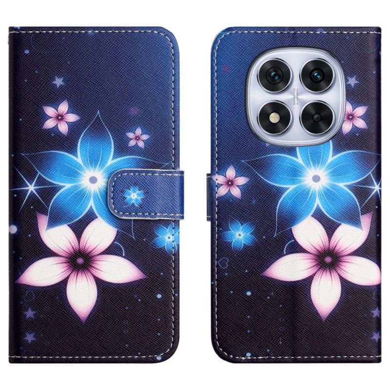 Folio Deksel Xiaomi Redmi Note 15 Pro Plus 5g Måneblomster Beskyttelse Deksel