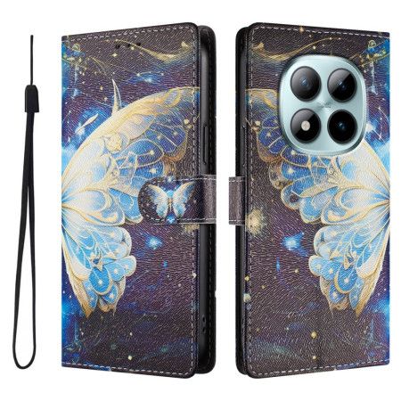 Folio Deksel Xiaomi Redmi Note 15 Pro Plus 5g Stor Sommerfugl Beskyttelse Deksel