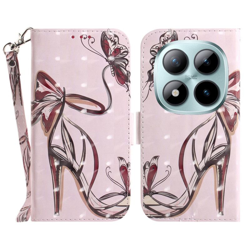 Folio Deksel Xiaomi Redmi Note 15 Pro Plus 5g Stroppehæl Beskyttelse Deksel