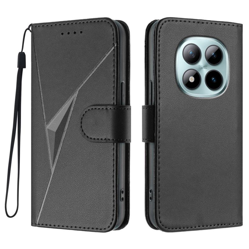 Folio Deksel Xiaomi Redmi Note 15 Pro Plus 5g Trekantmønster