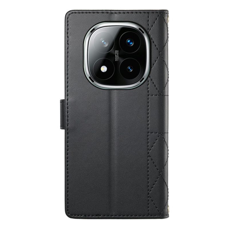 Folio Deksel Xiaomi Redmi Note 15 Pro Plus 5g Vattert Med Stropper Beskyttelse Deksel