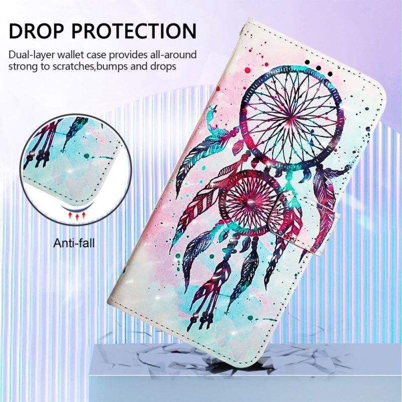 Lærdeksel Folio Deksel Xiaomi Redmi Note 15 Pro Plus 5g Mobildeksel Drømmefanger