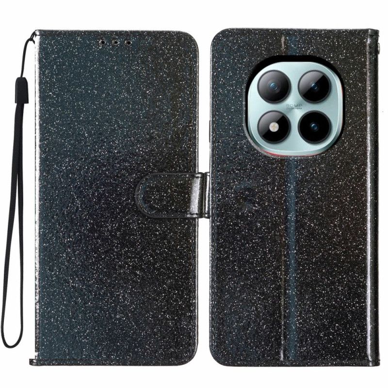 Lærdeksel Folio Deksel Xiaomi Redmi Note 15 Pro Plus 5g Mobildeksel Paljetter