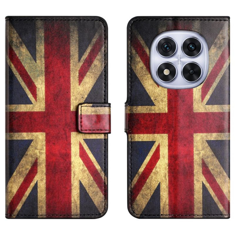 Lærdeksel Folio Deksel Xiaomi Redmi Note 15 Pro Plus 5g Mobildeksel Union Jack-flagg