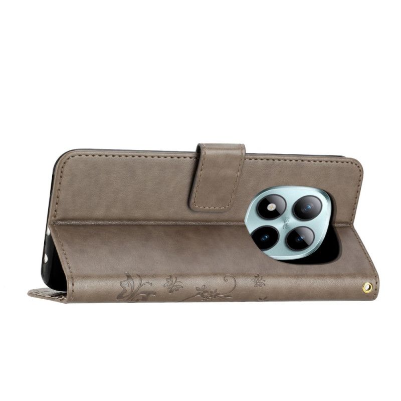 Lærdeksel Folio Deksel Xiaomi Redmi Note 15 Pro Plus 5g Små Blomster