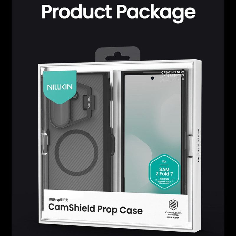 Deksel Samsung Galaxy Z Fold 7 Camshield Prop Magnetic Translucent Series Nillkin Beskyttelse Deksel
