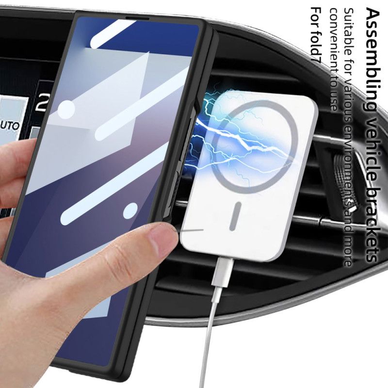 Deksel Samsung Galaxy Z Fold 7 Magnetisk Med Skjermbeskytter I Herdet Glass