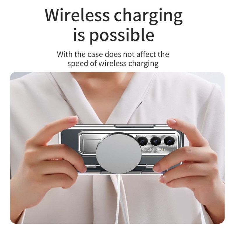 Deksel Samsung Galaxy Z Fold 7 Magsafe-kompatibel Med Stativ Og Skjermbeskytter