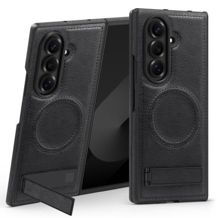 Deksel Samsung Galaxy Z Fold 7 Magsafe Lærimitasjon Og Stativ Beskyttelse Deksel