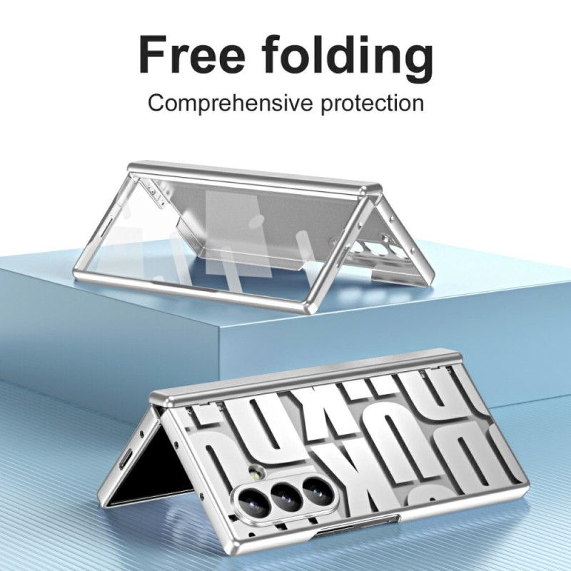 Deksel Samsung Galaxy Z Fold 7 Mobildeksel Bokstavdesign Med Skjermbeskytter I Herdet Glass