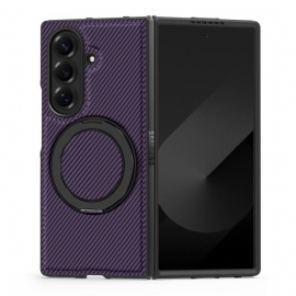 Deksel Samsung Galaxy Z Fold 7 Mobildeksel Magnetisk Teksturert Karbonfiber