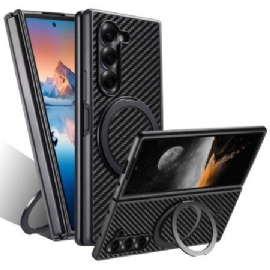 Deksel Til Samsung Galaxy Z Fold 7 Magnetisk Hengsel Med Suteni-ringholder