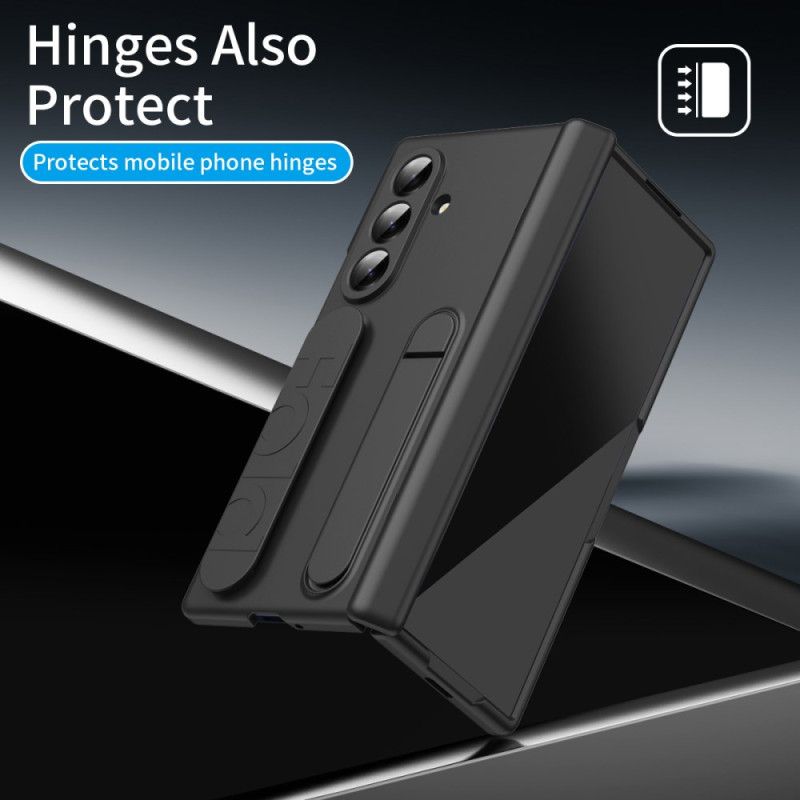Deksel Til Samsung Galaxy Z Fold 7 Manuell Stropp Og Skjerm I Herdet Glass Beskytter