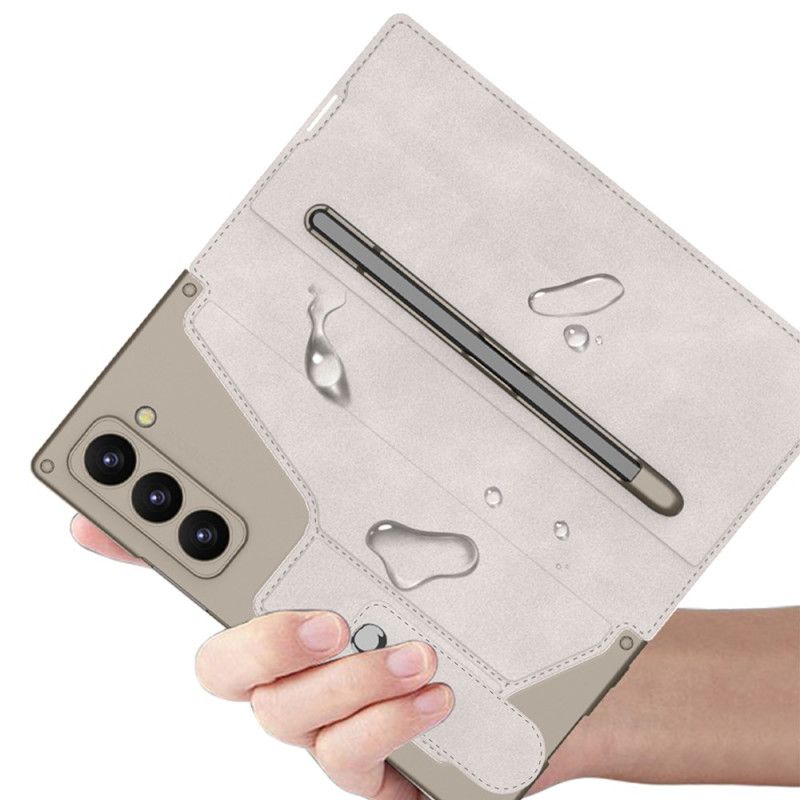 Etui Samsung Galaxy Z Fold 7 Stativ Og Pekepennholder Beskyttelse Deksel