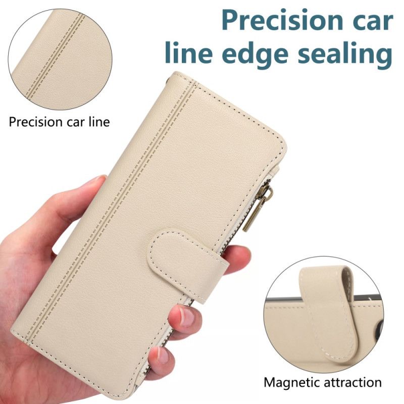 Folio Deksel Samsung Galaxy Z Fold 7 Lommebok Med Stropp