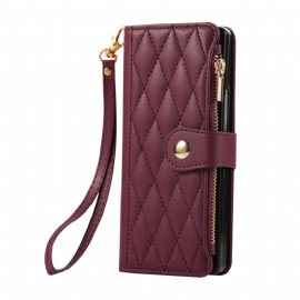 Folio Deksel Samsung Galaxy Z Fold 7 Vattert Med Stropp