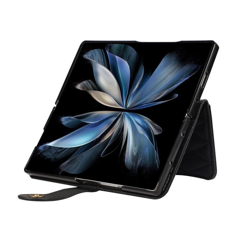 Folio Deksel Samsung Galaxy Z Fold 7 Vattert Med Stropp
