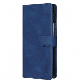 Lærdeksel Folio Deksel Samsung Galaxy Z Fold 7 Mobildeksel Azns Semsket Skinn-effekt