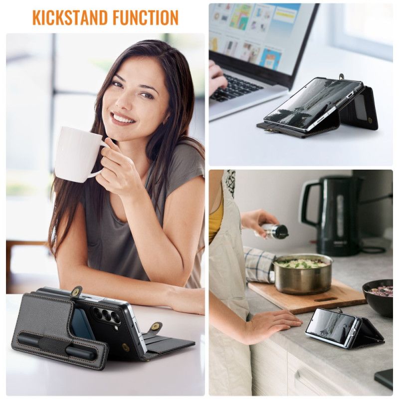 Lærdeksel Folio Deksel Samsung Galaxy Z Fold 7 Mobildeksel Caseme